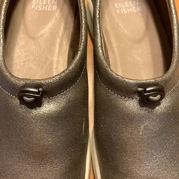 Eileen Fisher Sydney Slip-On Leather Sneakers 5 - Picture 5 of 9